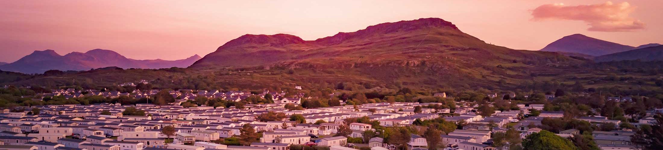 Arizona manufactured housing at sunset