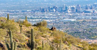 Phoenix desert city skyline