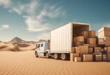 Moving boxes desert