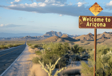 Arizona desert road